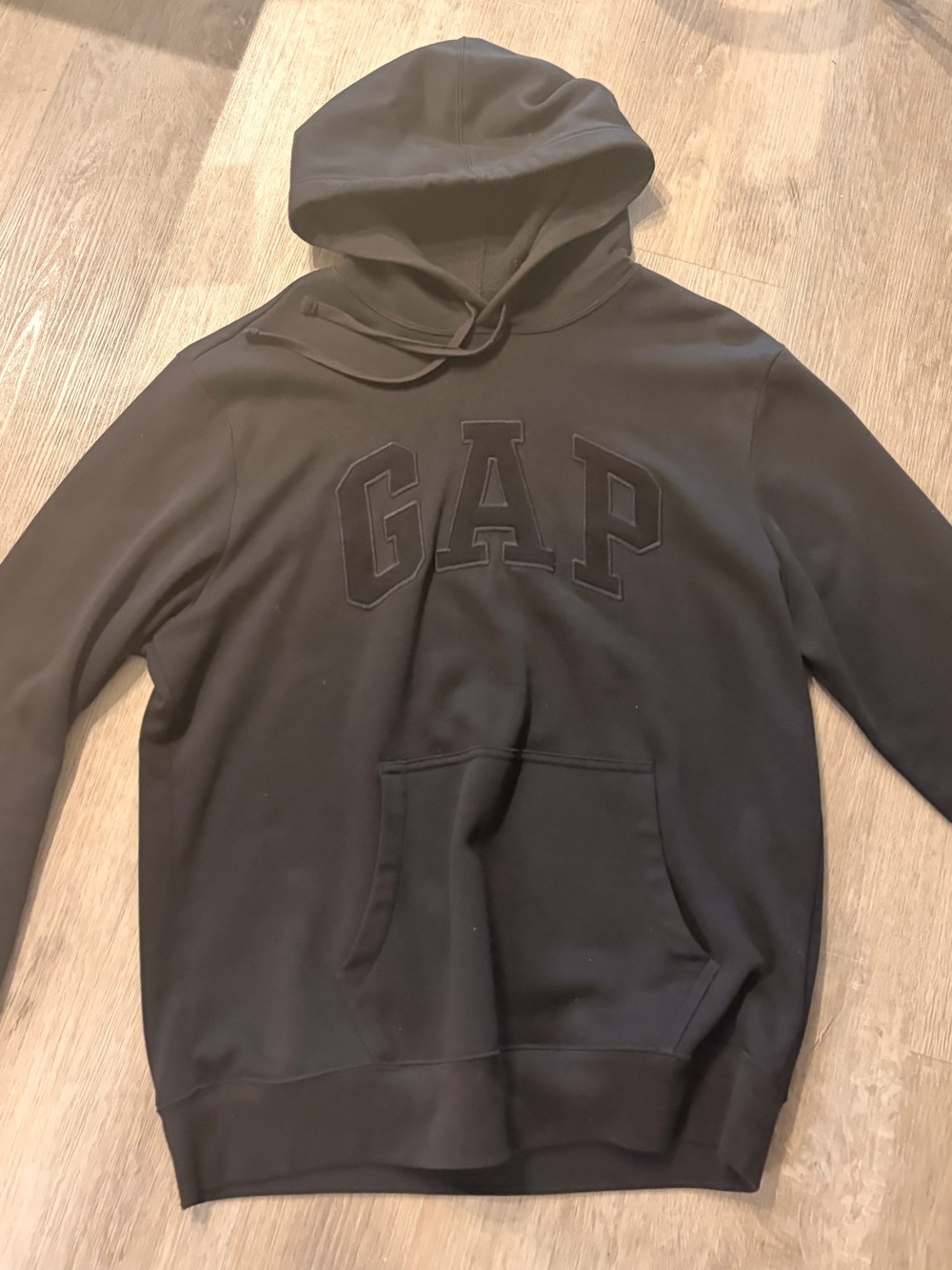 GAP Men's Black Logo Pullover Hoodie